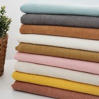 0.5/1/2 Yard Solid Color Stripe Corduroy FabricSpring Autumn Handmade Making Doll Suit Jacket,Sofa Cover, Pillowcase, Clothing