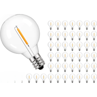 Vintage G40 Mini Plastic LED Bulb E12 110V 220V 1W Dimmable Shatterproof Waterproof Wedding Garland Garden Decoration Led Light