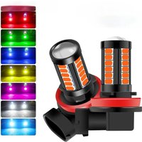 H11 H8 H4 H7 9005 9006 LED Fog Light Bulbs Extremely Bright Car DRL Driving Fog Lights 5730 33SMD 12V White/Amber/Red/Blue/Pink