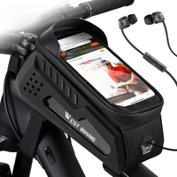 AliExpress West Biking WEST BIKING Waterproof Bicycle Bag Cycling Top Tube Front Frame Bag 7.4 Inches Phone Case Storage Touch Screen MTB Road Bike Bag