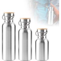 AliExpress NONE Stainless Steel Sports Fitness Bottle Bicycle Water Bottle Single Walled Insulated Metal Flask