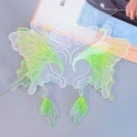Elf Ear Clip Epoxy Resin Molds Hair Ears Mermaid Fish Tail Shell Gypsum Plaster Ornament Silicone Mold Earrings Decoration Mould