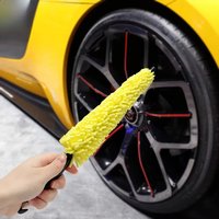 AliExpress NONE 29cm Sponge Brush Motorcycle Wheel Rims Washer Car Hubcaps Wash Auto Cleaning Tool With Handle Bicycle Dirt Pit Bike Accessories
