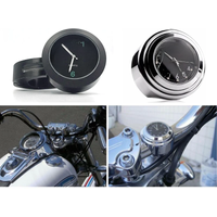 AliExpress sikeo Universal 7/8 Waterproof Chrome Motorcycle Bike Handlebar Mount Quartz Clock Watch Aluminum Luminous Clock Moto Accessories