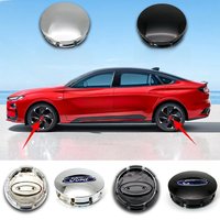 65mm ABS Car Emblem Hubcap Wheel Center Hubcap Emblem for Ford Fiesta Mondeo Fusion Explorer Escape Shelby Styling Accessories