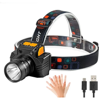 AliExpress ESMARTER Powerful Light Sensor LED Headlamp Bicycle Fishing Headlight USB Rechargeable Torch Lamp Outdoor Waterproof Camping Head Lights