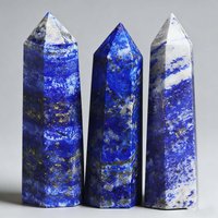 Natural Lapis Lazuli Single Terminated Crystal Column - Hand-Selected Desktop Display Bookshelf Decoration