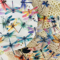 50pcs Colorful Dragonfly Stickers Insect Decoration Luggage Laptop Scrapbook Journal Decoration Guitar Helmet DIY Stickers