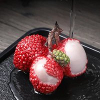 Color Change Litchi Tea Pet Gong Fu Tea Ceremony Accessories Decoration for Living Room Tea PetsTea set accessories Decoration