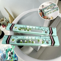 15cm Hatsune Miku Straight Rulers Kawaii Plastic Drawing Tools Student Stationery School Office Measuring Supplies Accessories