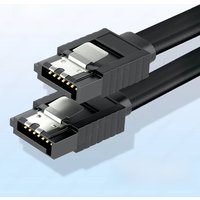 JEYI SATA Cable III 6Gbps 40CM Straight Bend HDD SDD Data Cable with Locking Latch for SATA HDD SSD CD Driver CD Writer