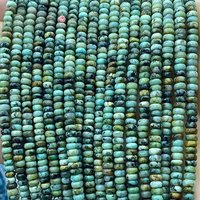 Rondelle 2x4mm Natural Stone African Turquoise Loose Spacer Beads for Jewelry Making DIY Earrings Bracelets Charms Accessories