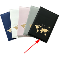 Custom Gold Color Name on Passport Cover Travel Wallet Customizable Name Passport Holder Case ID Business Card Holder Case