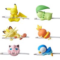 Creative Pokemon Data Cable Protective Cover Kawaii Pikachu Charizard Snorlax Figure Toys Universal Charger Anti-breaking Rope