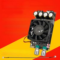 ZK-6001 DC18-50V Active Subwoofer Pure Post Amplifier Board Low-Pass Filter Mono 600W Frequency Volume Adjustment TPA3225
