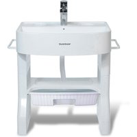 New Design Kid Baby Basin Plastic Bath Washbasin For Children With Light And Water Tank