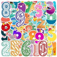 AliExpress Cartoon Numbers Pattern Stickers Cute Expression Graffiti Decals for Bike Skateboard Fridge Laptop Cup Phone Notebook Suitcase