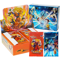 Dragon Ball Collection Card Shiny Son Goku Saiyan Vegeta Trading Proxy Flash Cards Gam Anime Battle Carte for Children Gift Toy