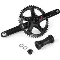AliExpress SKEVCE Road Bike Crankset 144BCD 48T 165mm Alloy BB91 Single Crankset For Fixed-Gear Bikes Cranks Track Bikes Accessories