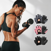 AliExpress NONE Gym Fitness Gloves For Women, Breathable Half Finger Anti-Slip Gloves For Bicycle Cycling Weight Lifting Yoga