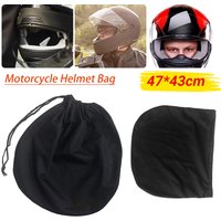 3X Motorcycle Helmet Universal Protective Drawstring Helmet Bag Black Dust Proof