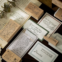 Yoofun Vintage Meet English Single Stamp DIY Wooden Rubber Seal for Scrapbooking Stationery Diary Journal Standard Stamp