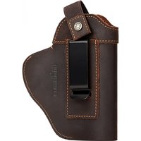 Genuine Leather Universal Gun Cover With Concealed Carry Holsters Belt for All Size Handguns