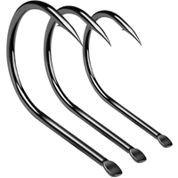 Barbed Fishhooks 3#-15# High Carbon Steel Flat Carp Fishing Hook Single Jigging Hooks Accessories Tackle 200pcs Soft Lures Hooks