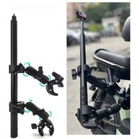 AliExpress HONGDAK Double Head Clamp Kit For Insta360 One X2 X3 Motorcycle Bicycle Double Clip Bracket for GoPro 11 10 9 Action Camera Accessories
