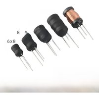 10pcs 3 Pin Ferrite Coil I Shaped Alarm Buzzer Boost Booster Step Up Inductor Inductance Choke Filter Drum Core Radial