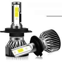 120W LED Headlight Bulbs 14000LM H4 High Low Bead Auto Lamps 6000K White Super Bright Car Headlamps 12V 24V Plug And Play