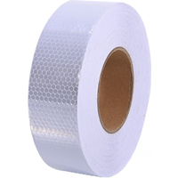 AliExpress Satop Cinta 5CM Bright White Adhesive Reflective Tape Honeycomb Bike Reflector Tape Waterproof Road Safety Stickers For Bicycle Trucks 50M