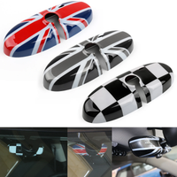 Areyourshop UK Flag Rearview Mirror Housing Cover ABS Plastic Fit for MINI Cooper R55 R56 R57 R60 R61 Countryman