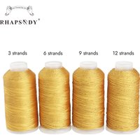 Rhapsody 3/6/9/12 Strands Metallic Weaving Thread Shiny Effect Jewellery Threads DIY Crafts Bracelet String Stitch Weave Yarn
