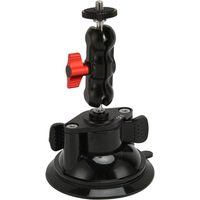Powerful Suction Cup Camera Car Mount Action Camera Mount Camera Car Mount Dual Ball Articulating Arm 1/4 Screw Hole