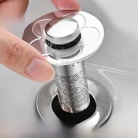 Stainless Steel Pop Up Bounce Core Filter Universal Anti Odor Sink Stopper Hair Catcher Washbasin Strainer Bathroom Floor Drain