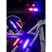 AliExpress MPPMCK Cycling Safety Rear Light: Waterproof USB Rechargeable LED Taillight (Red/Blue/White Flash Modes) – For Bicycles & Mountain Bike