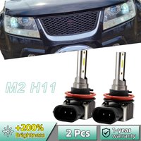 2PCS H11 LED Car Headlights Bulbs 12000LM Auto Headlamps 6000K DC12V Car Fog Light Bulbs