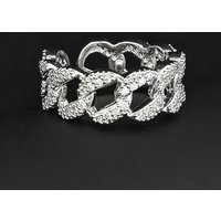 ZAKOL New Trendy Silver Color Chain Open Ring For Women Micro-Intact Zircon Wedding Anniversary Gift Jewelry