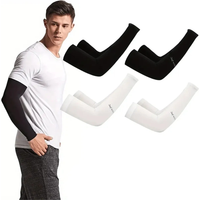 AliExpress Carantonna 1 Pair Summer Cycling Cooling Ice Silk Arm Cover Arm Sleeves Running Outdoor Sport Sunshade Protection Woman Men Fingerless Glov