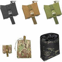 Folding Molle Magazine Dump Pouch Hunting Airsoft Ammo EDC Tool Bag Foldable Utility Recovery Mag Holster