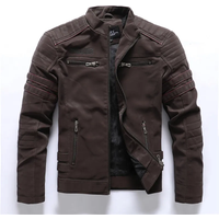 Winter Motorcycle PU Leather Jacket Men 2025 Vintage Fleece Warm Multi-pocket Leather Coat Male Zipper Autumn Outwear Jackets