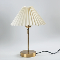 Modern Adjustable Pleated Table Lamps Nordic Retro LED Desk Lamp Living Room Bedroom Bedside Light Nights E27 Decor Bar Lighting