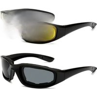 AliExpress NONE Sports Windproof Cycling Glasses Men Women Motorcycle Riding Anti-UV Goggles Yellow/Grey Lens Sunglasses Car Driving Eyewear
