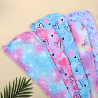 Water-absorbing quick-dry children's hair drying cap, digital printed women's adult shower cap, hair drying towel