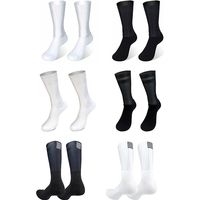 AliExpress Bike New Summer Team Aero Cycling Socks Silica Gel Non-slip Breathable Pro Racing Sports Socks Men Women Calcetines Ciclismo
