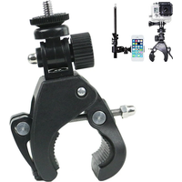 AliExpress SEamopar Black 1/4 Bike Bicycle Motorcycle Handlebar Handle Clamp Bar Camera Mount Tripod Adapter Accessories For Gopro Hero 9 8 7 6 OSMO
