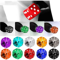 AliExpress 4Pcs Dice Style Tire Valve Stem Caps for Cars Motorcycles Bicycle Aluminum Alloy Nipple Caps Tyre Air Valve Dustproof Wheel Caps