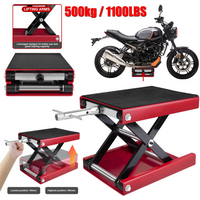 Stabiler 500kg Motorrad-Hebehaken mit breitem Stahl-Motorrad-Hebeständer, geeignet für Motorräder