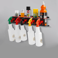 Spray Can Holder Wall Mounted Bottle Holder Shelf Metal Spray Can Holder for Garage and Studio Tool Room Storage Organizer